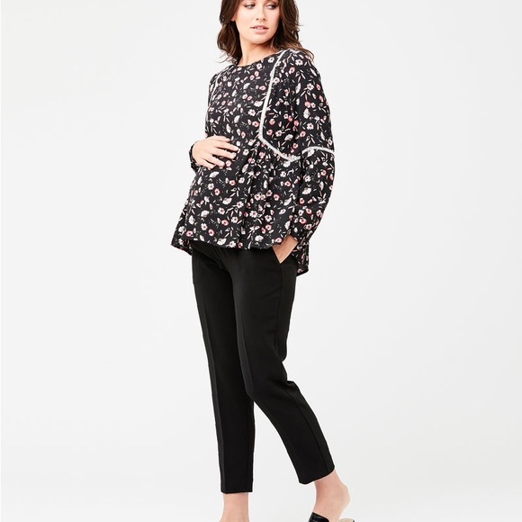 Ripe Maternity Victoria Lace Trim Blouse - Picture 5 of 7